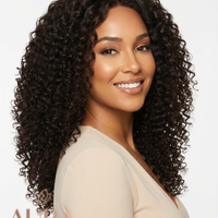 Raw Burmese Curly Lace Front Wig Human Hair | 13x4 HD Transparent Lace | Glueless | Pre-Plucked | 180% Density | Natural 3C Curl Pattern