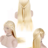 13x6 Malaysian Virgin Hair Lace Front Wig 613 Honey Blonde Color - Bangsontarget