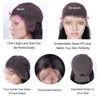 13×4 Lace Front Wigs Straight Hair Human Hair Wigs - Bangsontarget