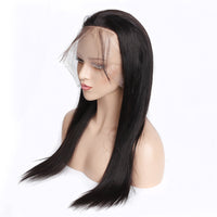 Brazilian Straight 13x4 Lace Front Wigs Pre Plucked Hairline with Baby Hair 100% Human Hair