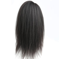 13x6 Lace Frontal Wig Kinky Straight Human Hair Wig with Baby Hair 150% Density