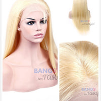 13x6 Brazilian Virgin Hair Lace Front Wig 613 Honey Blonde Color - Bangsontarget
