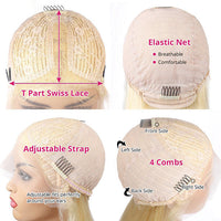 5*1 Natural Color Bob Wig  And 13*4 613 Bob Wig