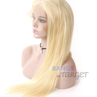 13x4 Lace Wigs 613 blonde Straight Human Hair With Baby Hair Malaysian Virgin Hair - Bangsontarget