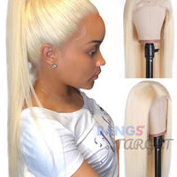 13x4 Lace Wigs 613 blonde Straight Human Hair With Baby Hair Malaysian Virgin Hair - Bangsontarget