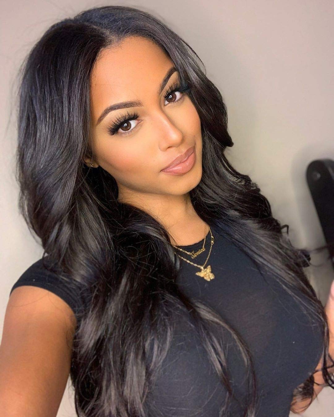 5x5 Lace Closure Body Wave Human Hair Wigs - Bangsontarget