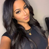 5x5 Lace Closure Body Wave Human Hair Wigs - Bangsontarget