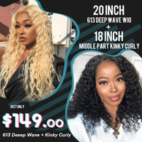 Deep Wave 613 wig And Natural Color Fenfeng Kinky Curly Wig