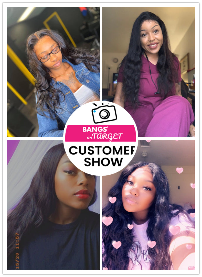 Indian Virgin Hair 13X6 Lace Front Human Hair Wigs Body Wave - Bangsontarget