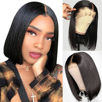 5*1 Natural Color Bob Wig  And 13*4 613 Bob Wig