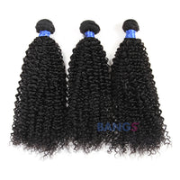 3 Bundles With Frontal Brazilian Virgin Hair-Kinky Curly - Bangsontarget