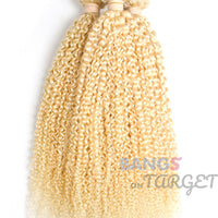 613 Honey Color 3 Bundles With Frontal Brazilian-Kinky Curly - Bangsontarget