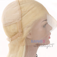 613 13x6 Lace Straight Human Hair With Baby Hair For Black Women Blonde Color - Bangsontarget
