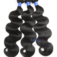 Brazilian Virgin Hair 3 Bundles With Closure Body Wave - Bangsontarget