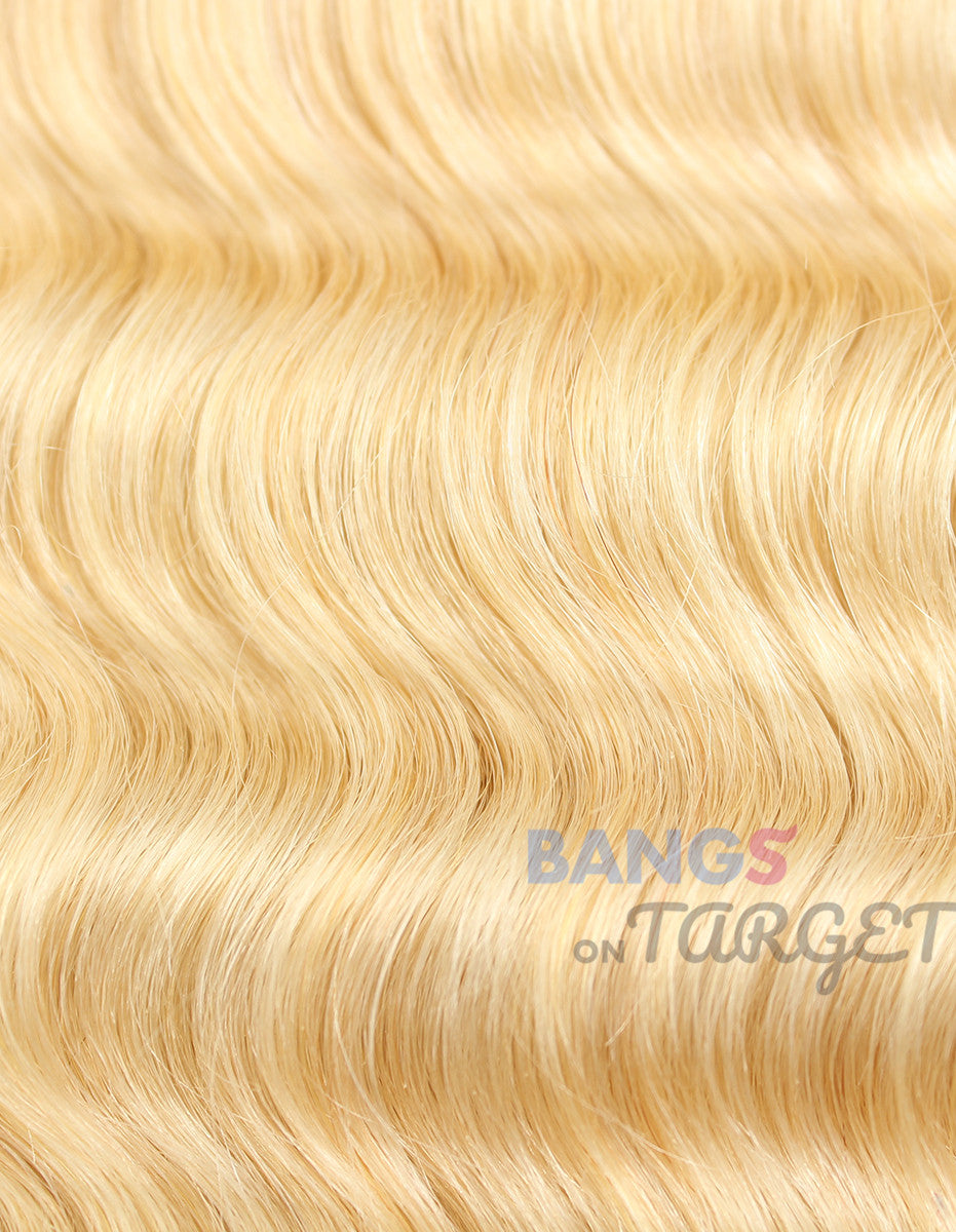 613 Honey Color 3 Bundles With Frontal Brazilian-Deep Wave - Bangsontarget