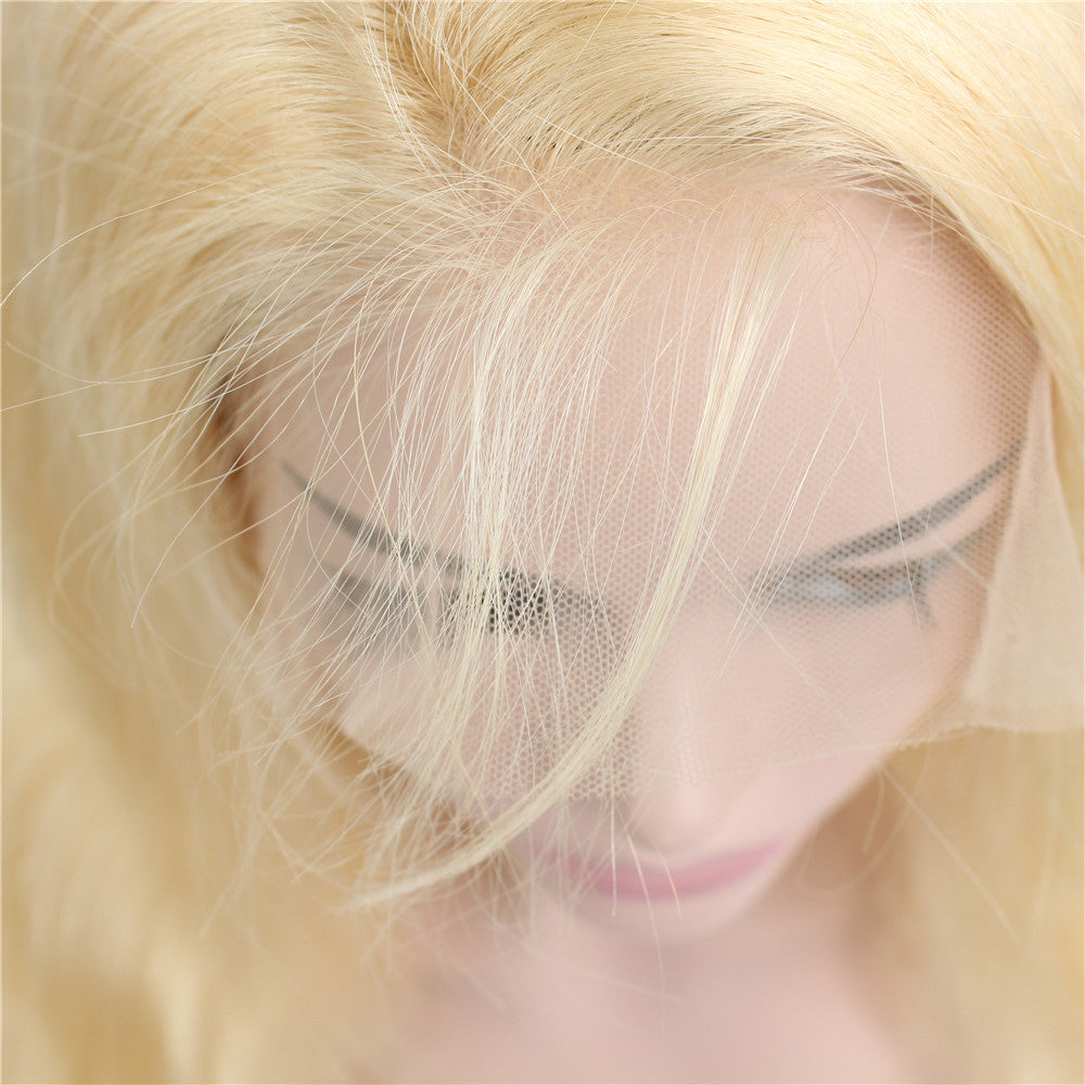 613 Blonde Body Wave Human Hair 13x4 Lace Front Wigs 150% Density - Bangsontarget