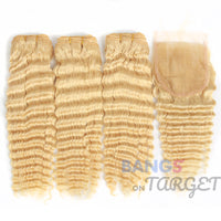 #613 Hair 3 Bundles With Closure-Deep Wave - Bangsontarget
