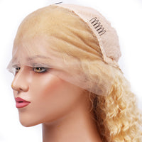 13x6 Lace Frontal Wig with baby hair Deep Wave 613 Brazilian Human Hair for ladies - Bangsontarget