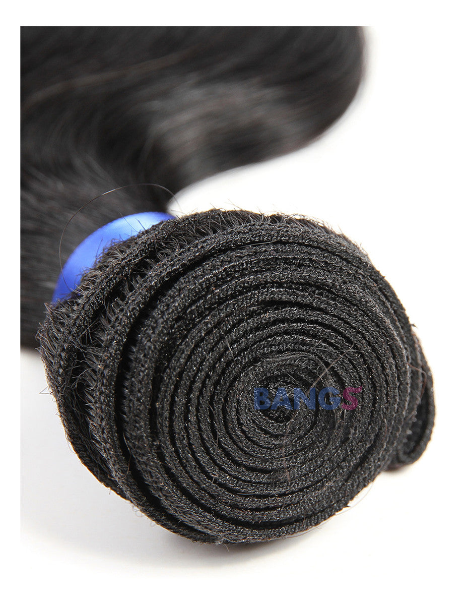 Brazilian Virgin Hair 3 Bundles With Closure Body Wave - Bangsontarget