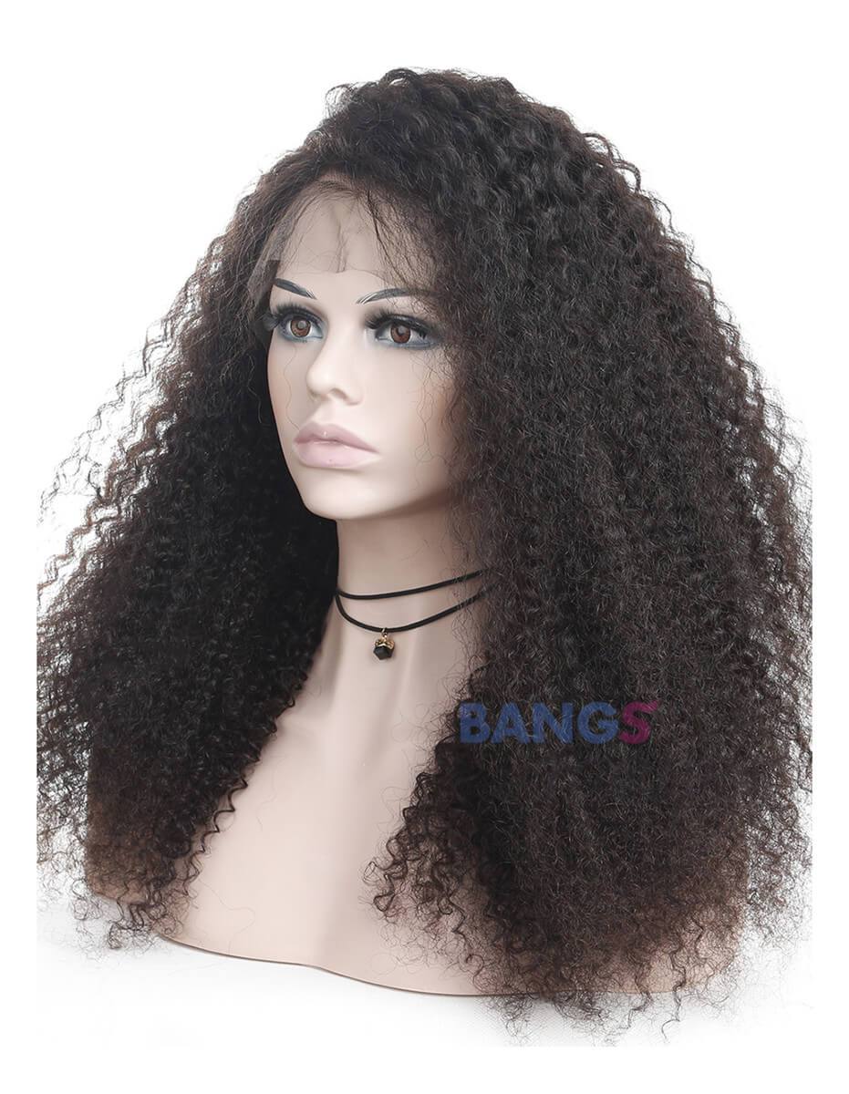 Peruvian Virgin Hair 13x6 Lace Frontal Wigs-Kinky Curly - Bangsontarget