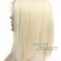 Brazilian Virgin Hair 613 Blonde Short BOB 13x6 Lace Front Wigs - Bangsontarget