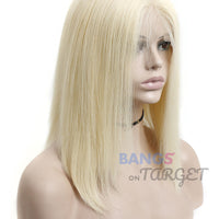 Brazilian Virgin Hair 613 Blonde Short BOB 13x6 Lace Front Wigs - Bangsontarget