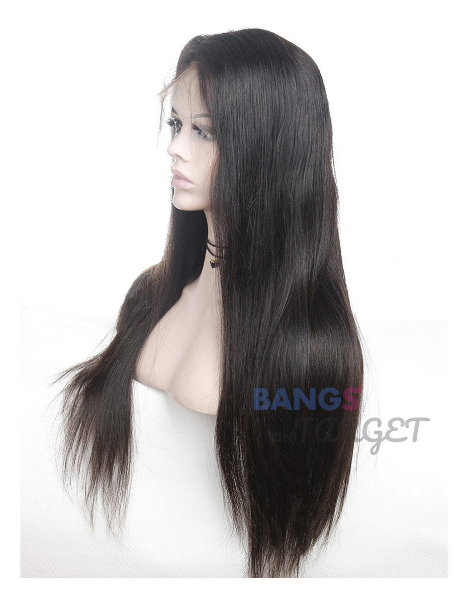 Silky Straight 13x6 Lace Frontal Wigs - Bangsontarget