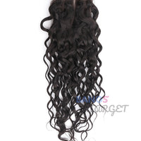 Brazilian Virgin Hair 3 Bundles With Closure Water Wave - Bangsontarget