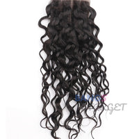 4 Bundles With Closure Brazilian Virgin Hair-Water Wave - Bangsontarget