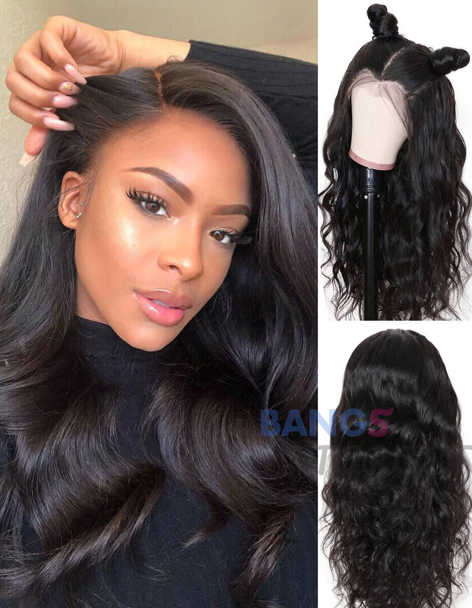 Brazilian Virgin Hair 13x6 Lace Frontal Wigs Body Wave - Bangsontarget