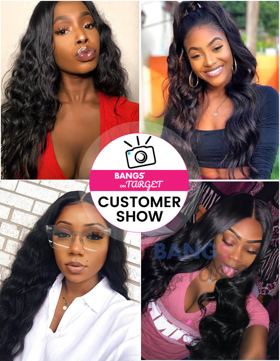 Brazilian Virgin Hair 13x6 Lace Frontal Wigs Body Wave - Bangsontarget
