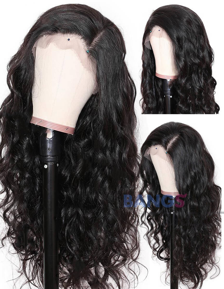 Indian Virgin Hair 13X6 Lace Front Human Hair Wigs Body Wave - Bangsontarget