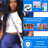 Brazilian Virgin Hair 3 Bundles With Closure Straight - Bangsontarget