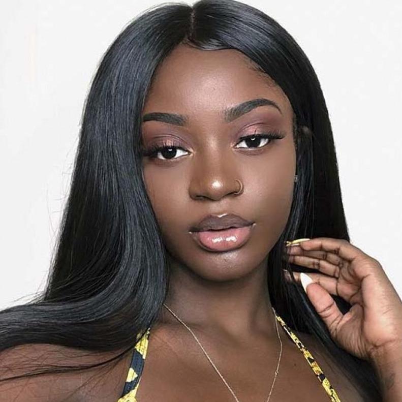Indian Virgin Hair 13x6 Lace Frontal Wigs Straight Density 150% - Bangsontarget
