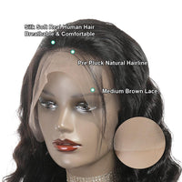 Water Wave Lace Front Wig Human Hair 13*4 - Bangsontarget
