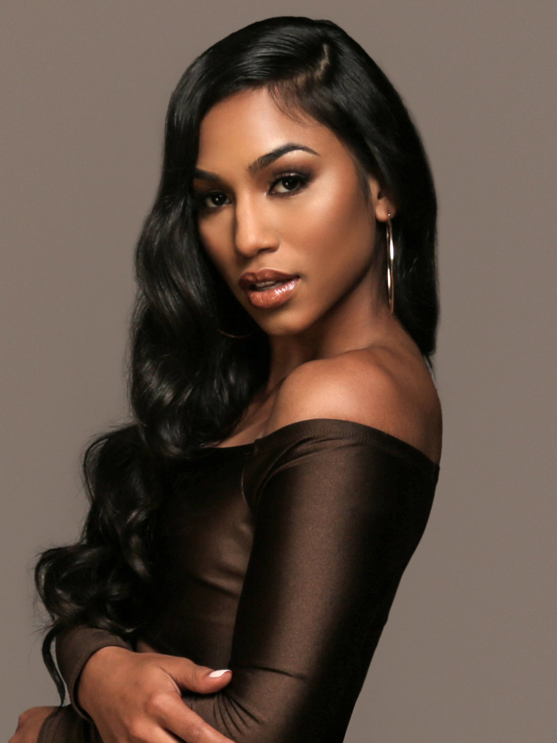 5x5 Lace Closure Body Wave Human Hair Wigs - Bangsontarget