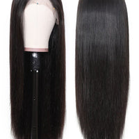 Peruvian Virgin Hair 13x6 Lace Front Human Hair Wigs Straight - Bangsontarget
