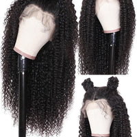 Brazilian Virgin Hair 13x6 Lace Frontal Wigs-Kinky Curly - Bangsontarget
