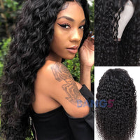 Brazilian Virgin Hair 13x6 Lace Frontal Wigs Water Wave - Bangsontarget