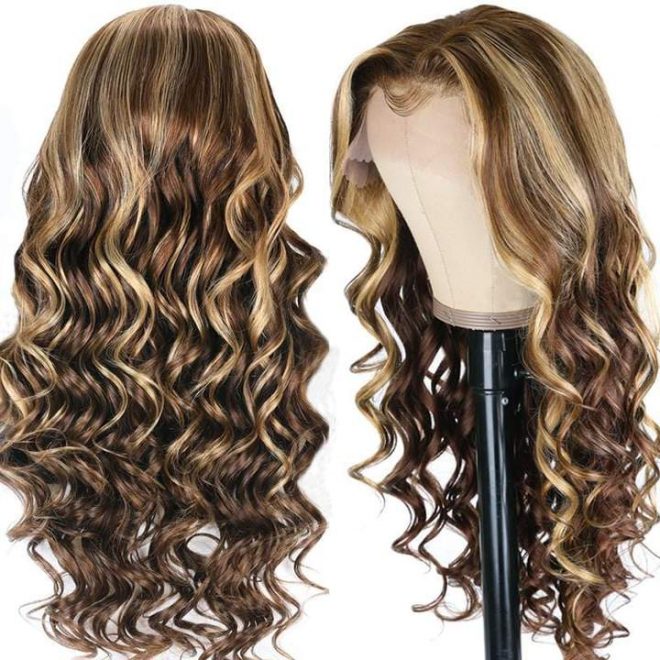 13*4 Lace Front Wigs Honey Blonde Wig Body Wave