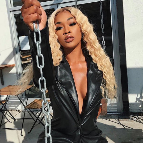 13x6 Lace Frontal Wig with baby hair Deep Wave 613 Brazilian Human Hair for ladies - Bangsontarget