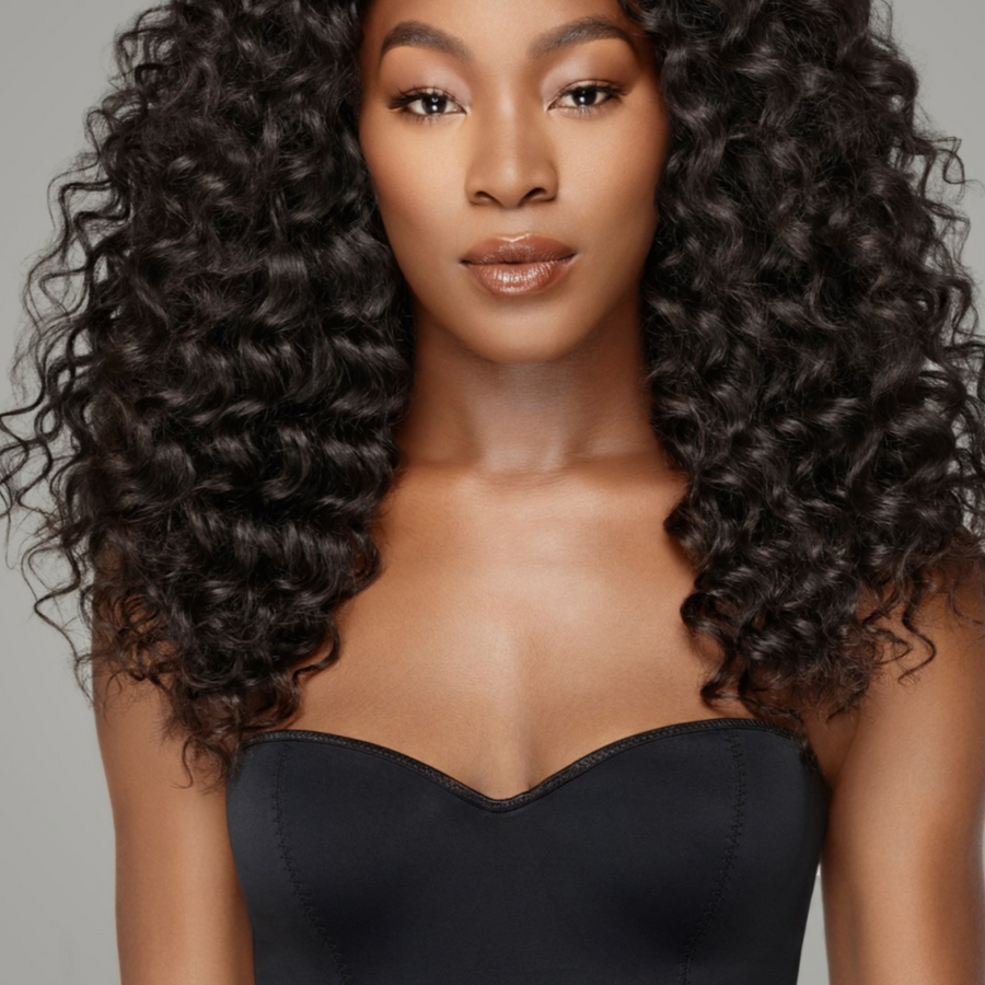 5x5 Lace Closure Deep Wave Human Hair Wigs - Bangsontarget