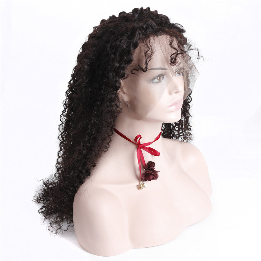 HC Hair Kinky Curly Lace Front Wig 13x4 Hand Tied