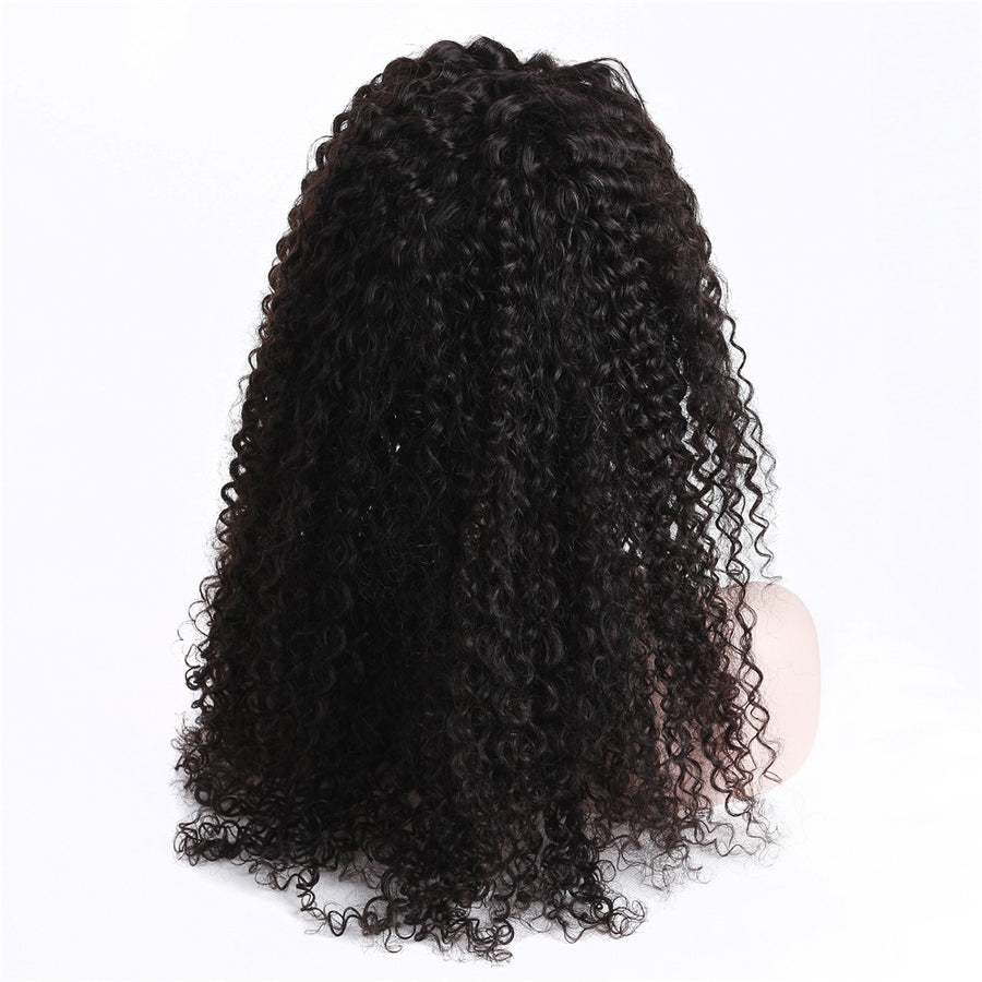HC Hair Kinky Curly Lace Front Wig 13x4 Hand Tied