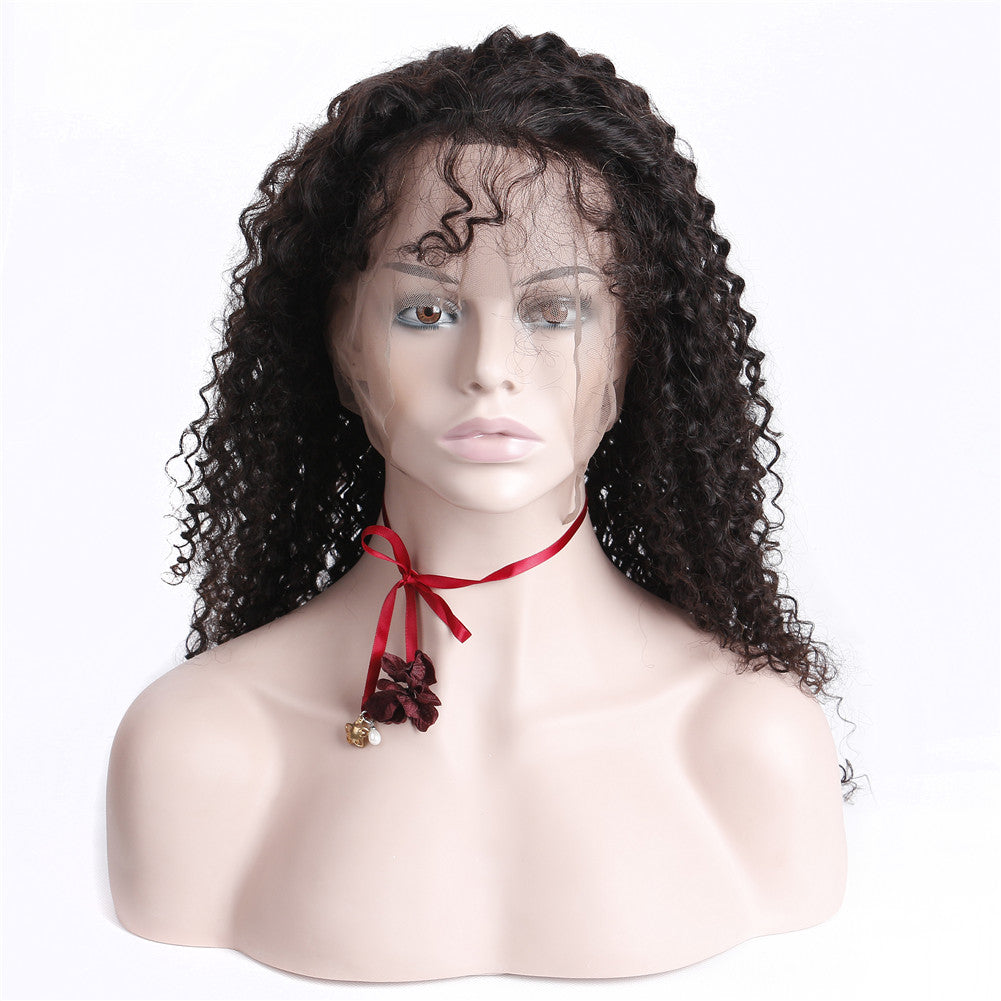 HC Hair Kinky Curly Lace Front Wig 13x4 Hand Tied