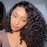 Water Wave Wigs BOB Lace Front Wigs Brazilian Virgin Hair 4*4 Wigs