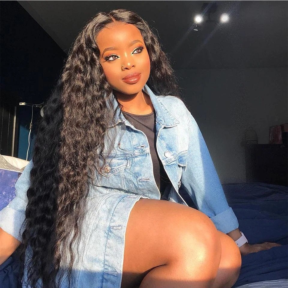 Water Wave Lace Front Wig Human Hair 13*4 - Bangsontarget