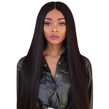 Indian Virgin Hair 13x6 Lace Frontal Wigs Straight Density 150% - Bangsontarget