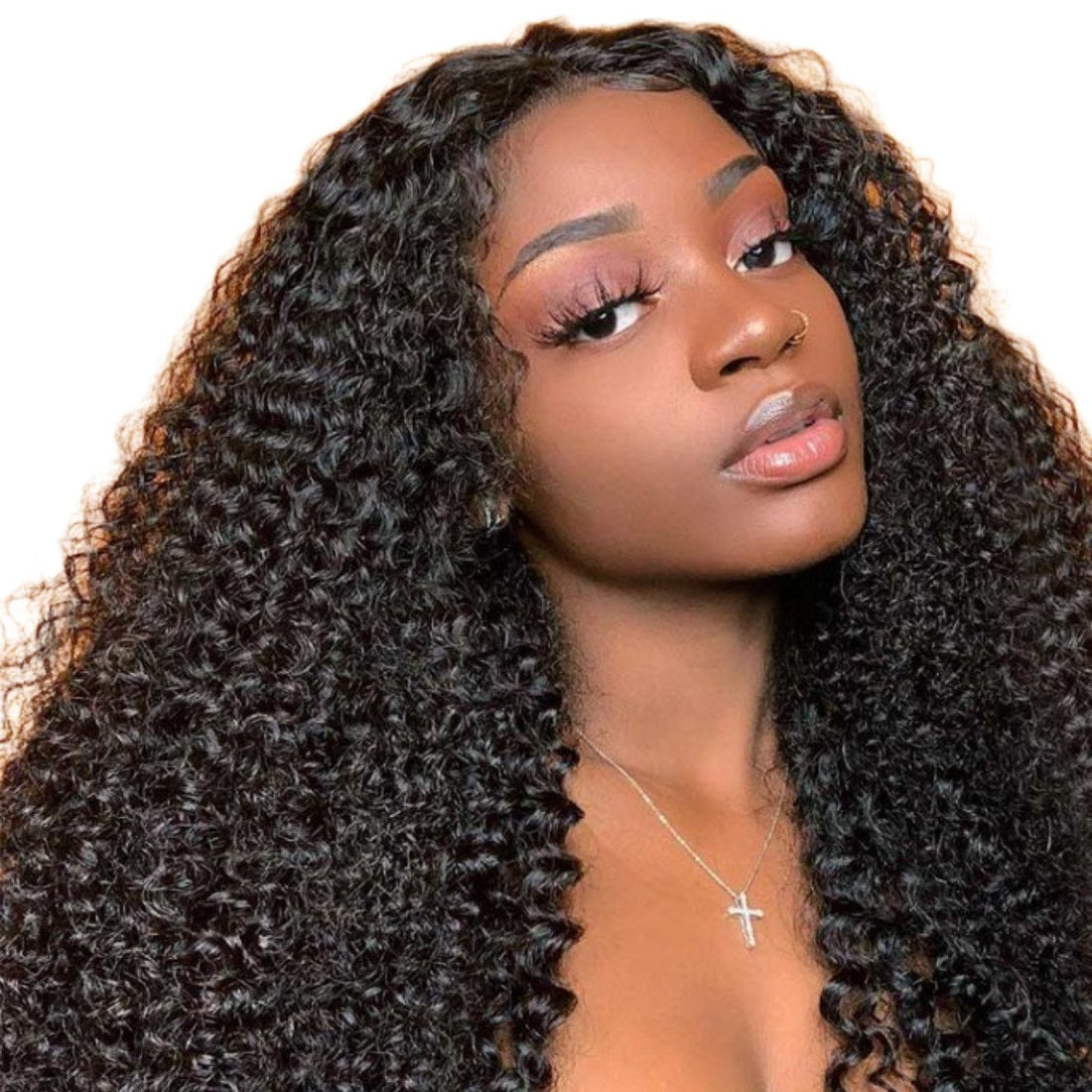 5x5 Lace Closure Kinky Curly Human Hair Wigs - Bangsontarget