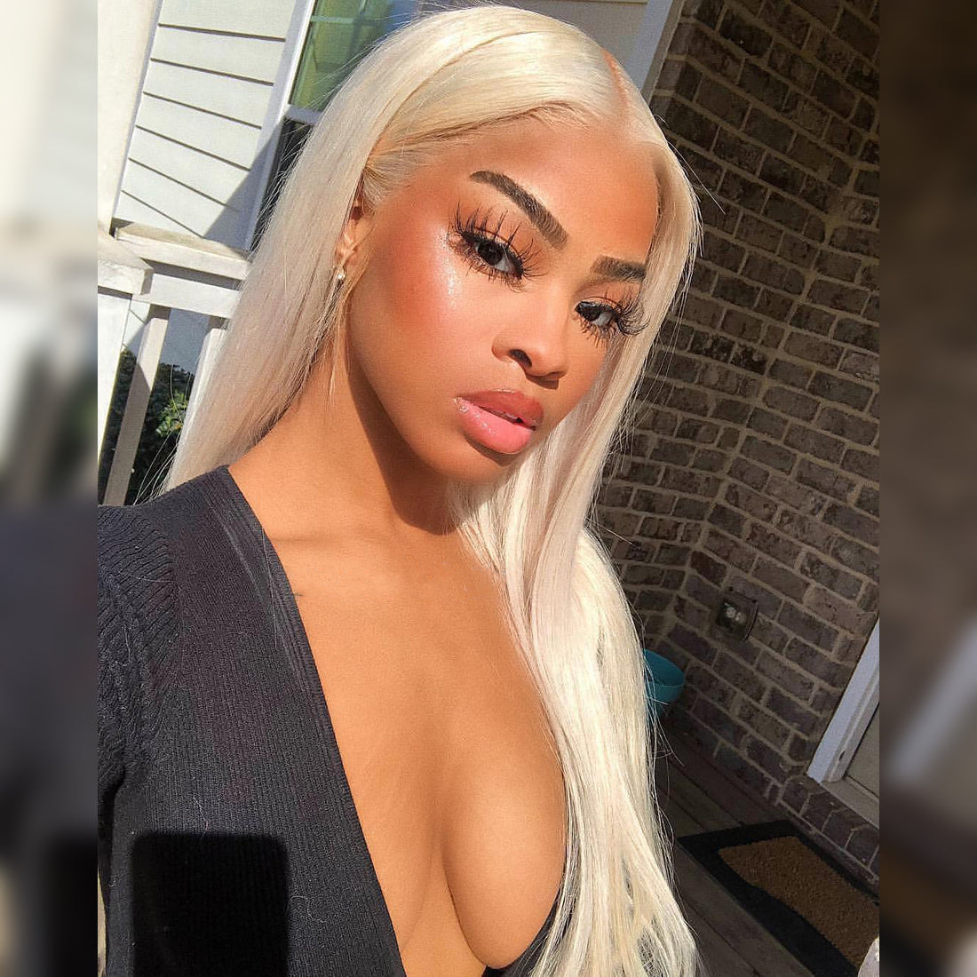 Brazilian Human Hair 13x6 Lace Front Wigs 613 Blonde - Bangsontarget